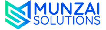 image of a company logo showcasing the company name: Munzai Solutions