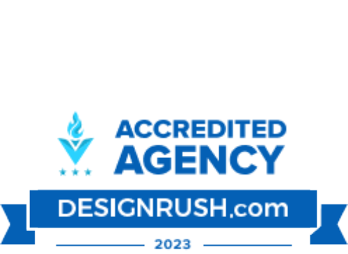 DesignRush accredited agency award badge representing recognition for Munzai Solutions