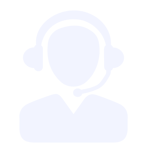 Customer support agent icon with headset representing live communication and call handling services
