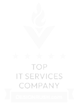 DesignRush Top IT Services Company badge recognizing Munzai Solutions for industry excellence