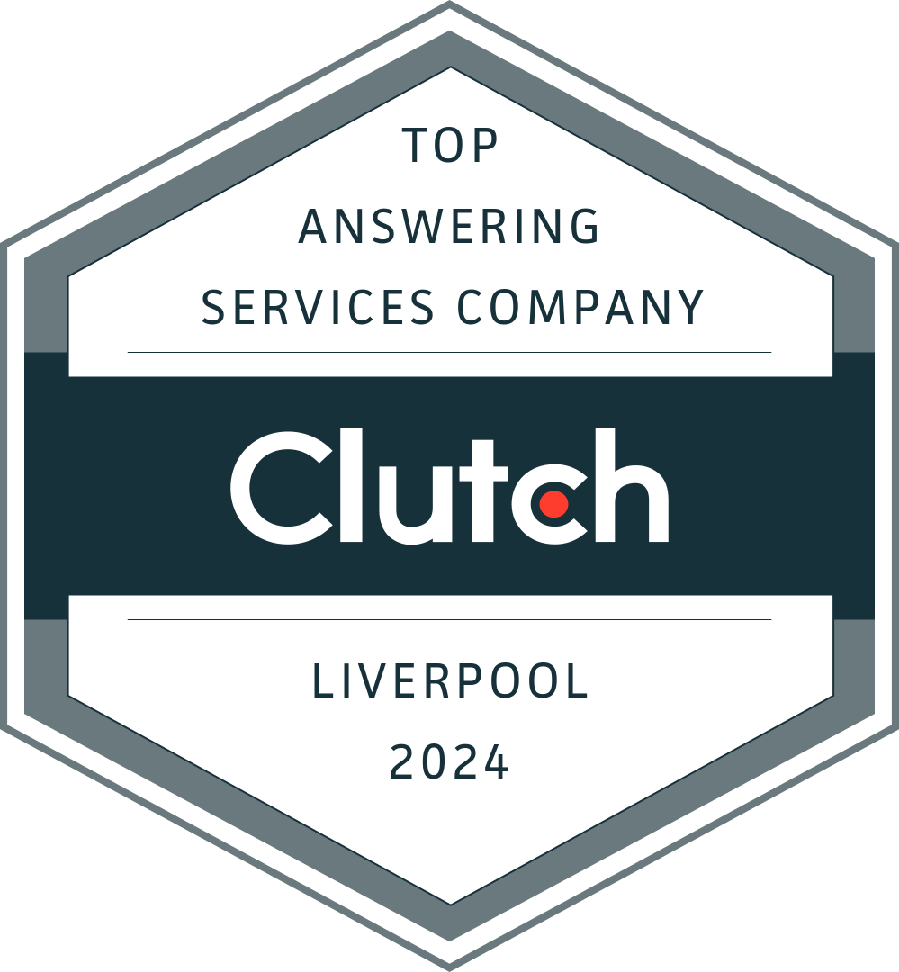 Clutch award badge recognizing Munzai Solutions as a top answering services company in Liverpool 2024