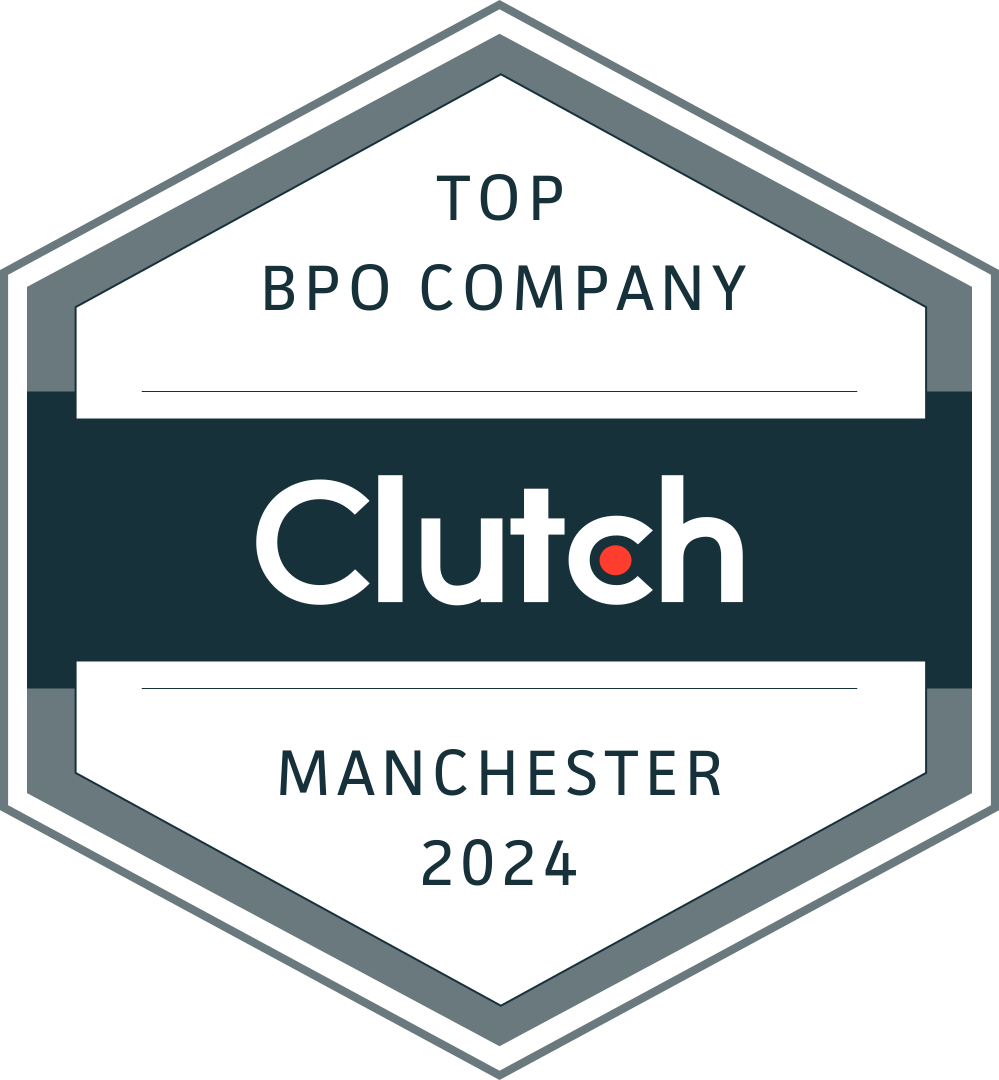 Clutch award badge recognizing Munzai Solutions as a top BPO company in Manchester 2024